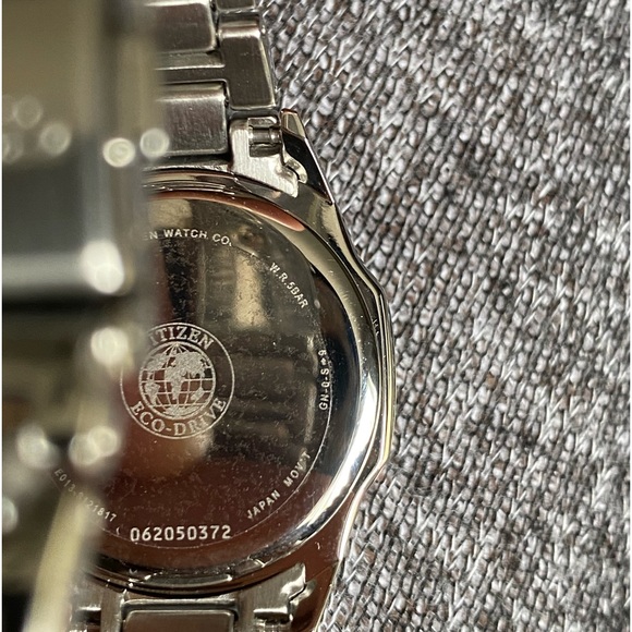 Beautiful Citizen Eco Drive E013-S121817 Diamond Dial Silver Men’s Dress Watch!! - Picture 13 of 14